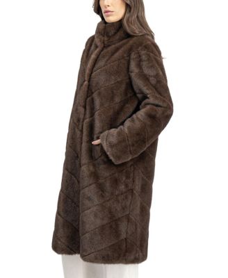 Faux Fur Mink Coat