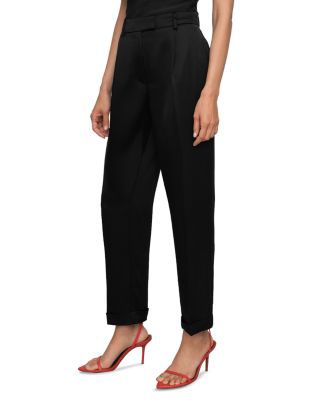 Celia Tapered Satin Pants
