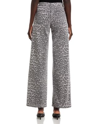 Joan Leopard Print Jeans in Natural Multi