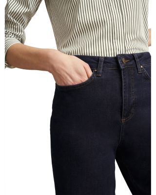 Brinley High Rise Cropped Wide Leg Jeans in Indigo