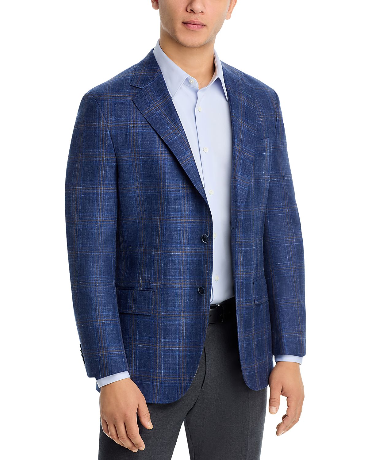 Peter Millar Hyperlight Plaid Regular Fit Soft Jacket