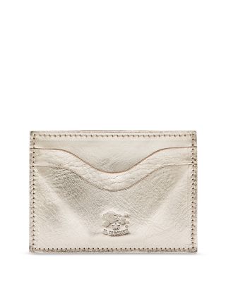Salina Metallic Leather Card Case 