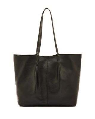 Nina Large Pleated Leather Tote