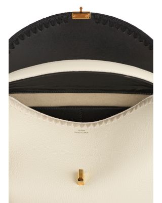 T-Lock Embroidered Edge Convertible Top Handle Bag