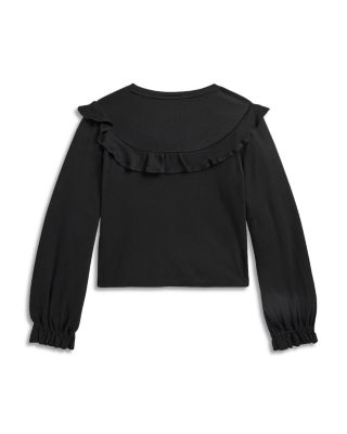Girls' Ruffled Cotton Modal Top - Big Kid