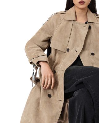 Reed Suede Trench Coat