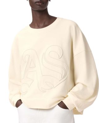 Lila Embossed Crewneck Sweatshirt