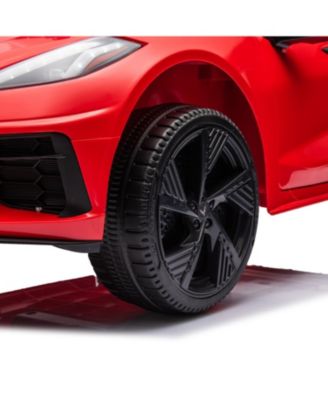  Corvette C8 Stingray 12V 1-Seater Ride on for Kids 3-8 - Ages 2-4