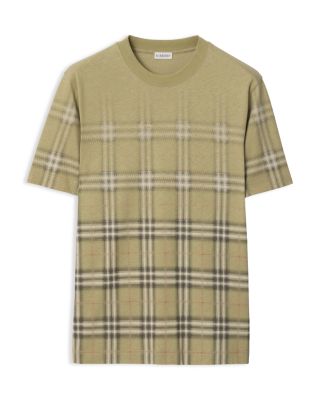 Gradient Check Cotton Tee