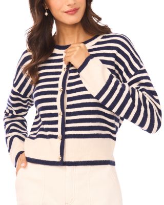Stripe Cardigan Sweater