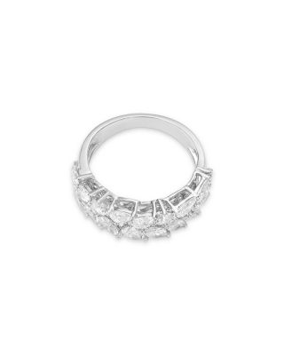 Luxe Collection Certified Lab Grown Diamond Mixed Cut Band in 14K White Gold, 2.0 tcw