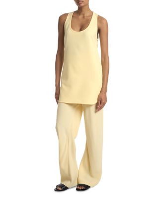 Crepe Bias Cut Pants