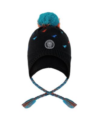  Boys' Lined Winter Peruvian Knit Hat with Pompom - Little Kid, Big Kid