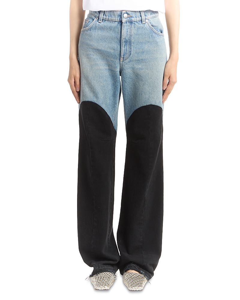 Stella Mccartney Patchwork Jeans In Patchwork Denim In Blue