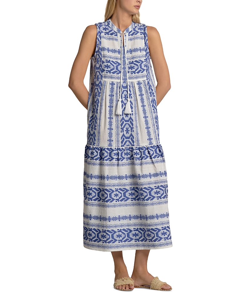 Elan Sleeveless Maxi Dress In Blue
