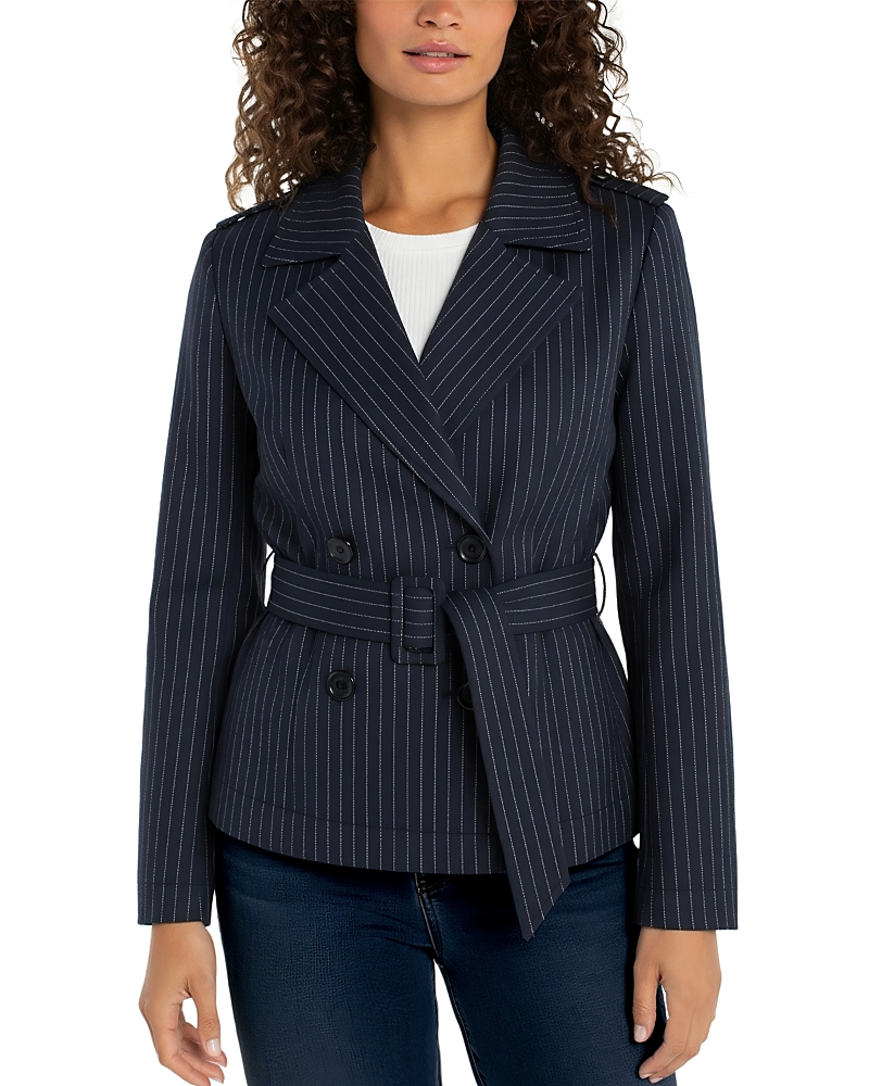 Liverpool Los Angeles Cropped Trench Jacket