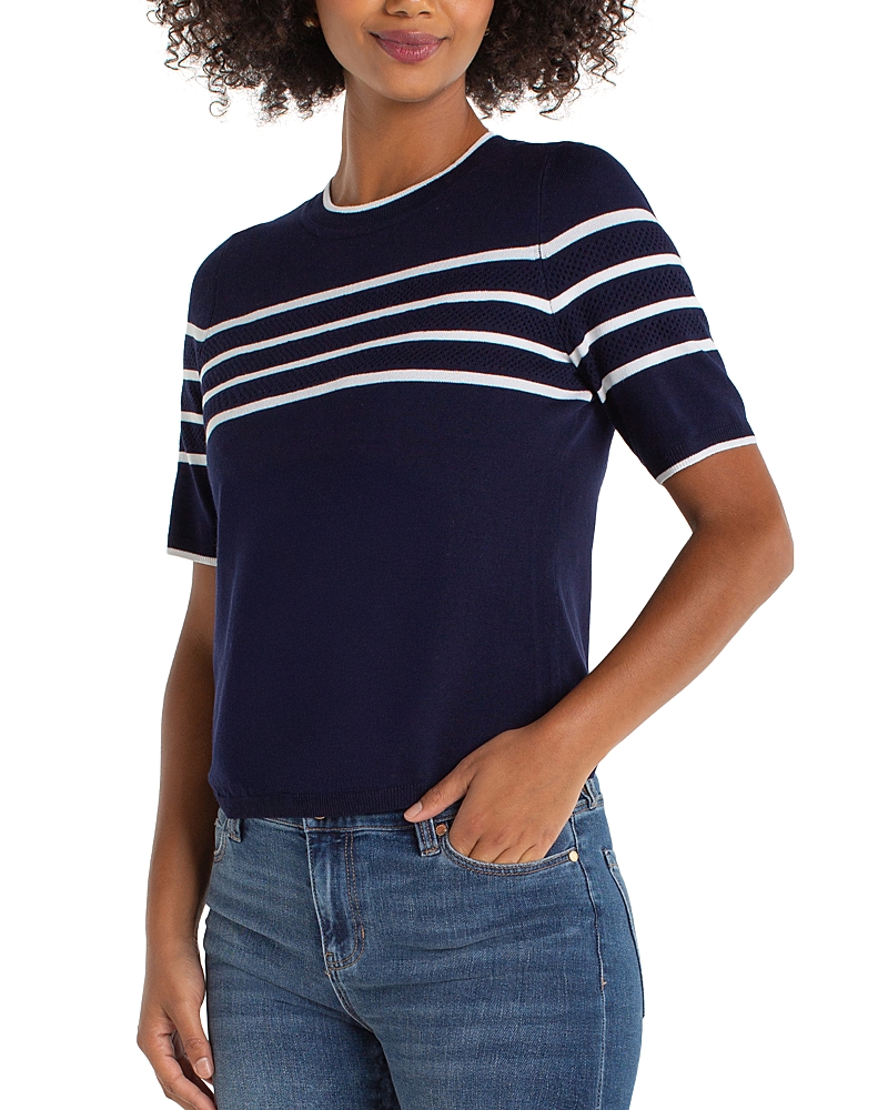 Liverpool Los Angeles Crewneck Sweater In Blue