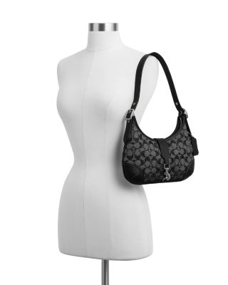 Hamptons Hobo Bag in Crystal Signature Jacquard 