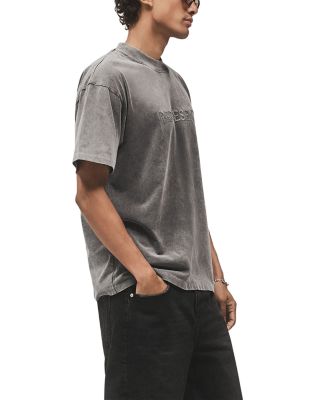 Embroidered Serif Logo Tee