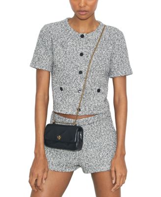 Mini Kira Diamond Quilted Leather Flap Bag