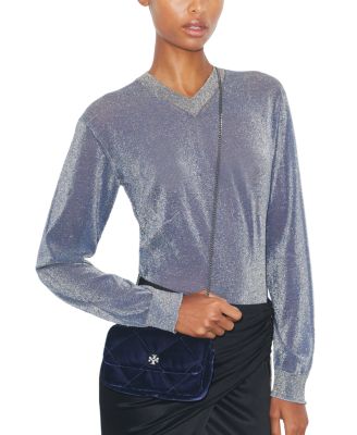 Kira Mini Diamond Quilted Velvet Flap Bag