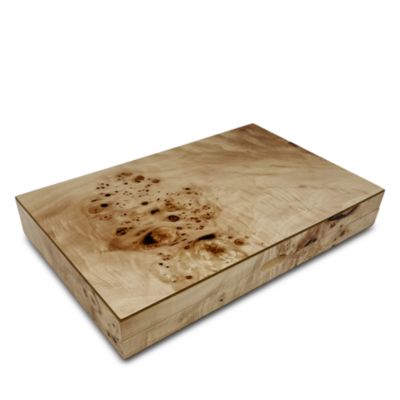 15" Backgammon in Natural Burl Tan