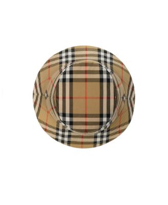 Unisex Check Cotton Bucket Hat - Baby