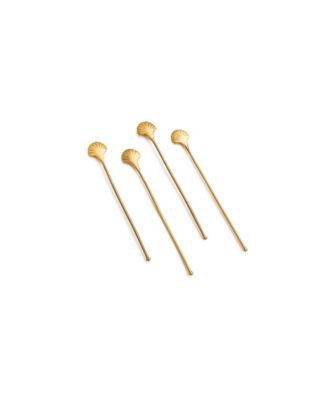 Seashell Drink Stirrers, Set of 4