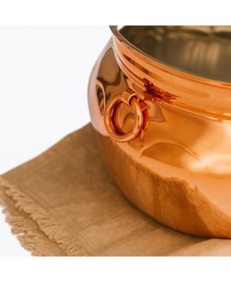 Vintage Inspired Copper Cauldron Pot