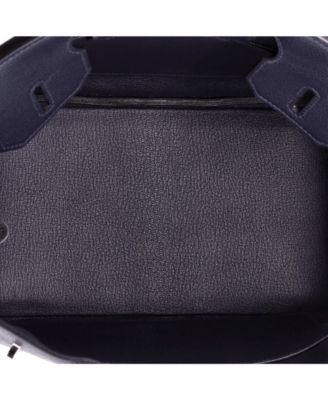 Birkin 30 Handbag Blue Togo with Palladium Hardware