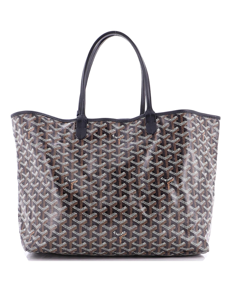 Pre-owned Pre-owned Goyard Goyard Pm Saint Louis Tote Coated Canvas In Black