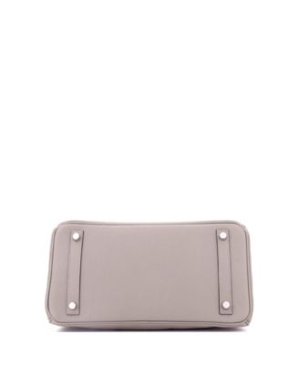 Birkin 30 Handbag Grey Epsom with Palladium Hardware