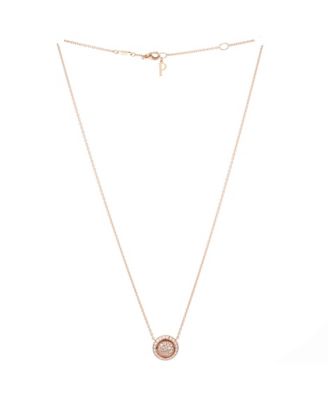  Possession Pendant Necklace 18K Rose Gold with Pave Diamonds, 15 - 16.25"