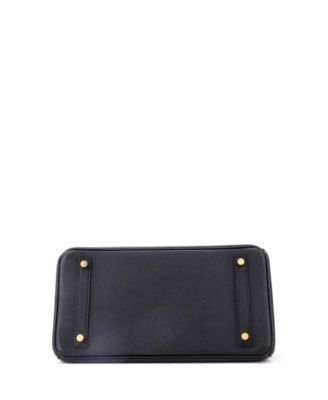 Birkin 30 Handbag Black Epsom with Gold Hardware