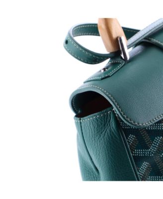 Mini Saigon Top Handle Bag Coated Canvas with Leather