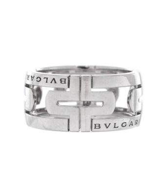  11mm Parentesi Band Ring 18K White Gold