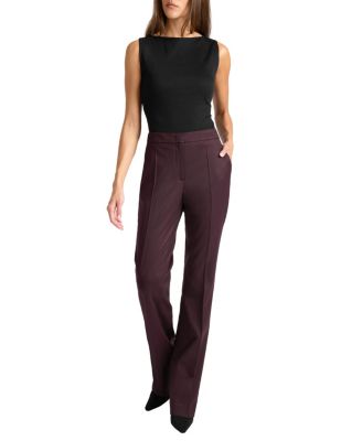 Amara Virgin Wool Stretch Straight Leg Pant