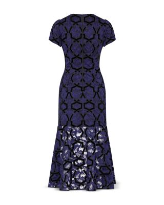Tahlia Velvet Lace Midi Dress