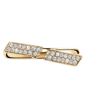 HEARTS ON FIRE 18K Yellow Gold Inside/Out Diamond Flip Cuff Ring ...