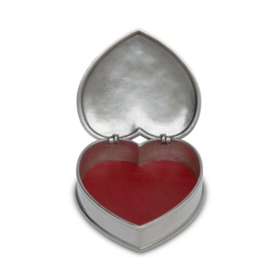 Pewter Lidded Heart Box
