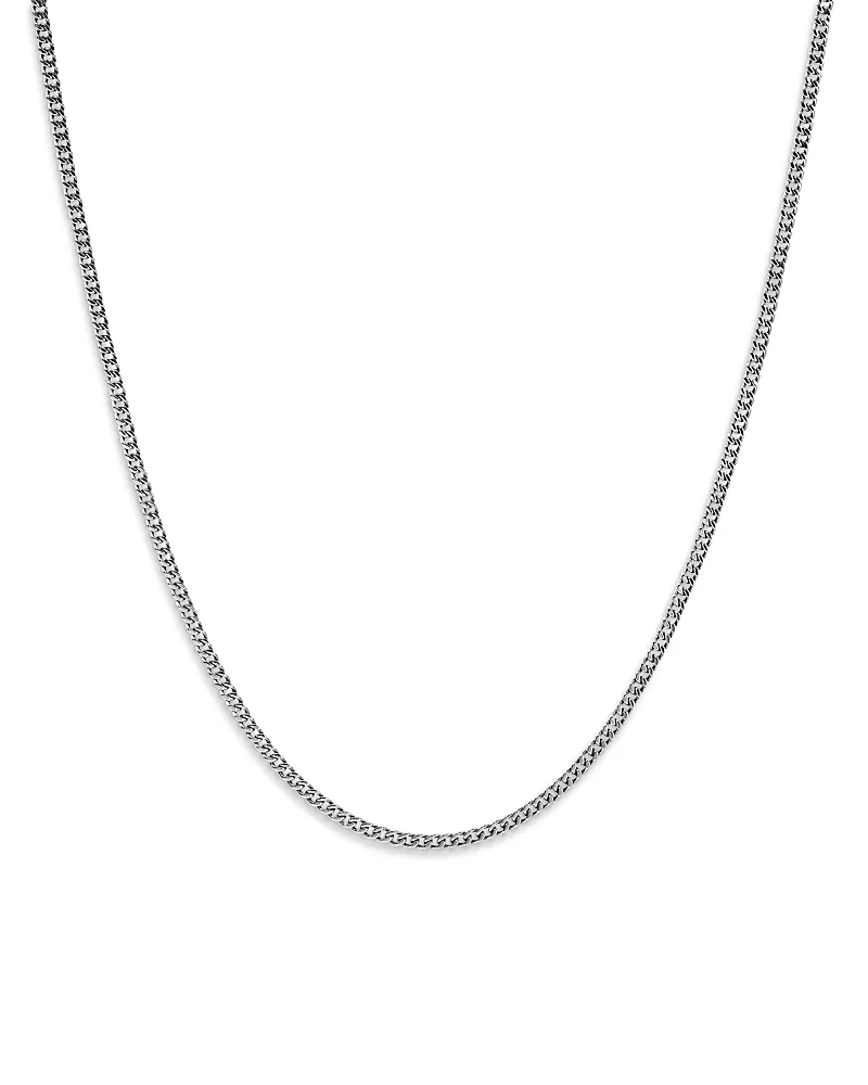 John Hardy Men's Sterling Silver Chain Curb Link Necklace, 18