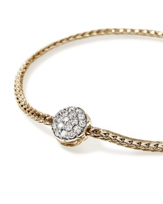 14K Yellow Gold JH Essentials Diamond Pav&eacute; Bracelet