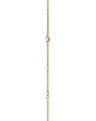 14K Yellow Gold JH Essentials Diamond Pav&eacute; Interlocking Circle Necklace, 16-18"