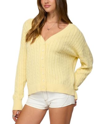 Francine Oversized V Neck Cardigan