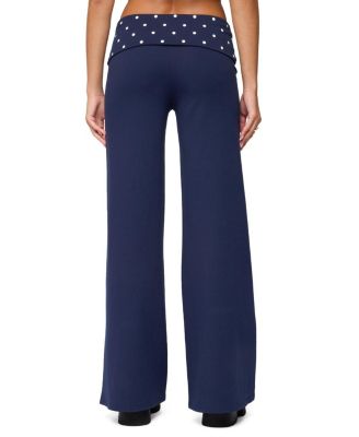  Reeva Polka Dot Fold Over Pants