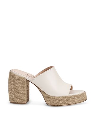 Women's Leather Slide Sandals