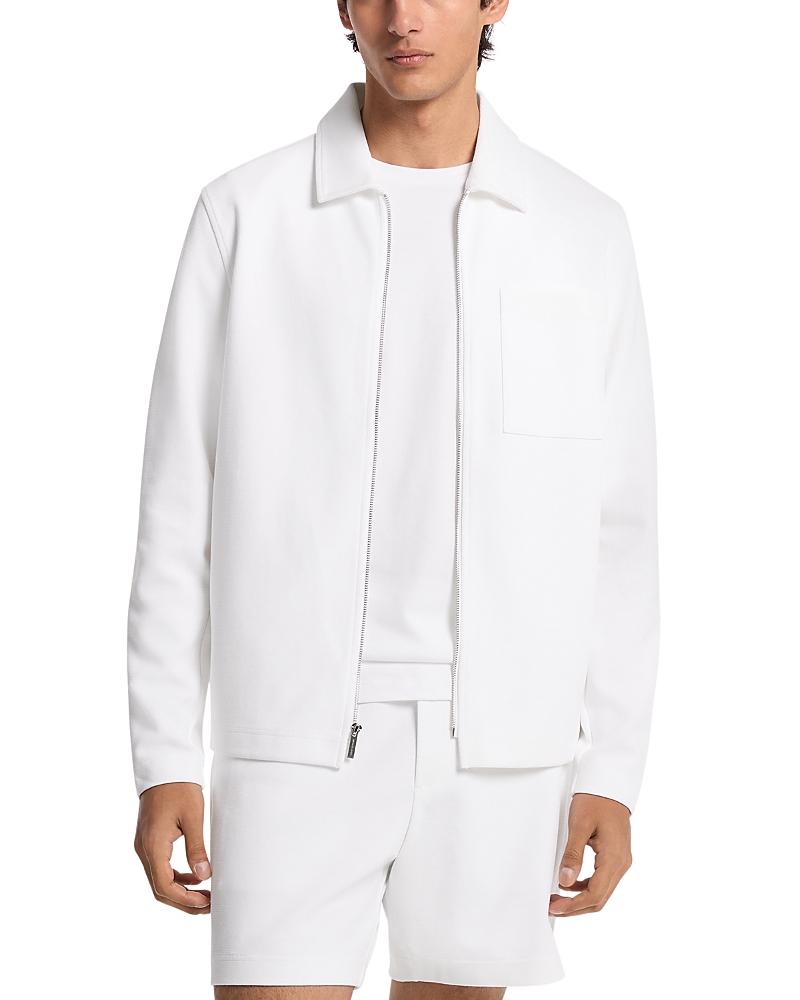 Michael Kors Textured Double Knit Shirt Jacket