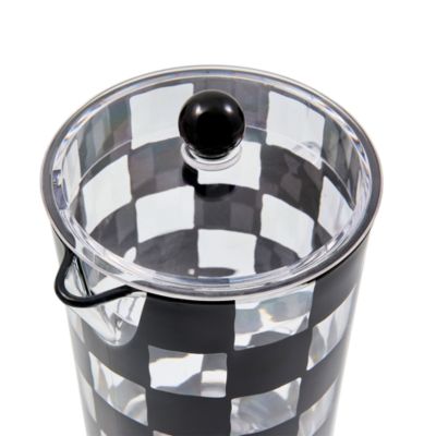 Black Check Acrylic Pitcher