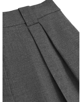 Petite Poppie Wide Leg Flannel Trousers