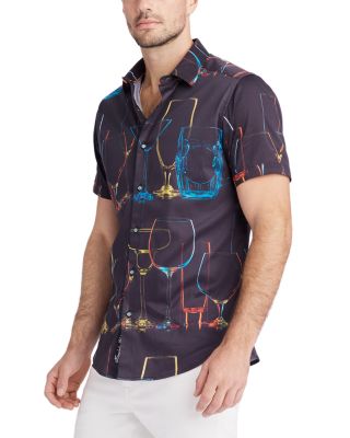 Neon Nights Short Sleeve Woven Shirt